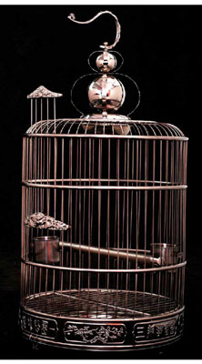 Deluxe Stainless Steel Round Bird Cage