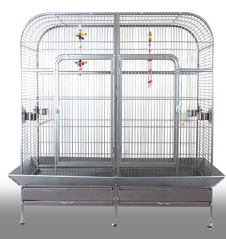 Large Metal Mesh Parrot cages with Wheels DLBR(B)2023