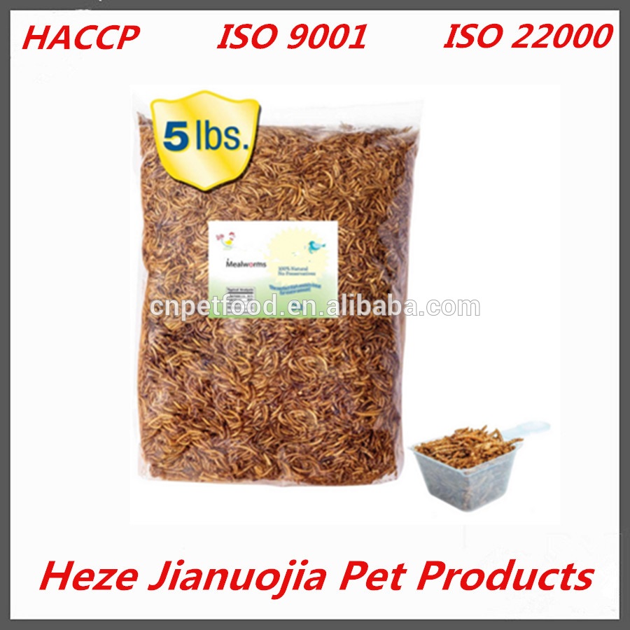   5 lbs bulk dried mealworms for pet food freeze dried micro dried mealworms